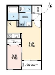 上飯田駅 徒歩10分 2階の物件間取画像